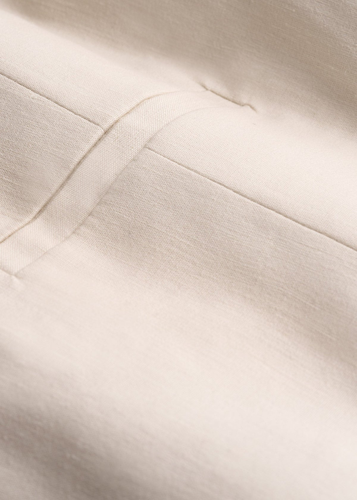 Stretch Linen Suit Vest for Tall Men in Light Beige Linen