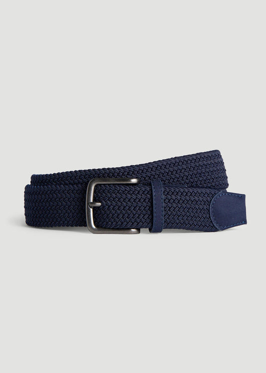 Stretch Woven Belt in Evening Blue