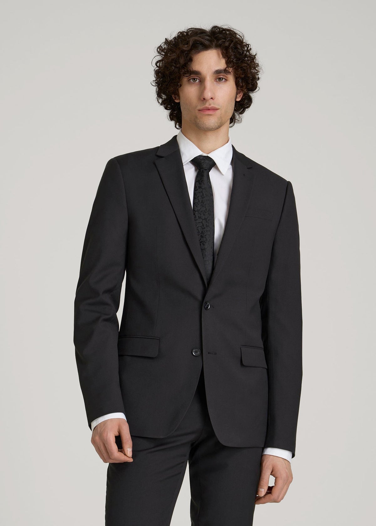 Suit Jacket for Tall Men in Black