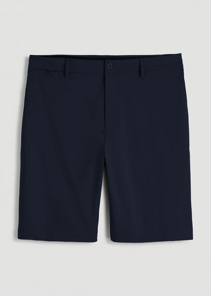 Tech Chino Shorts for Tall Men in Deep Navy