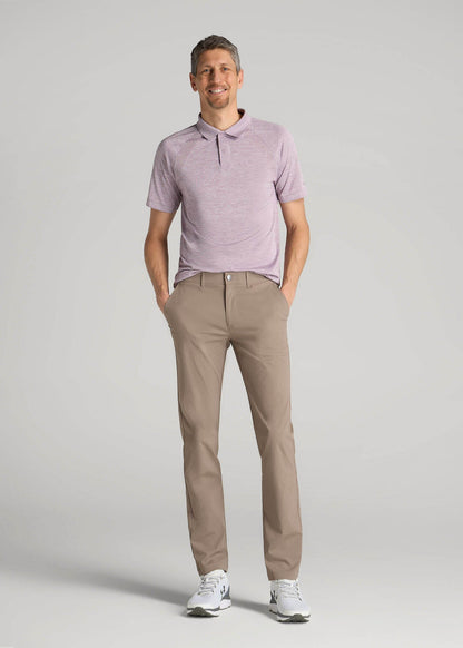 TAPERED FIT Traveler Chino Pants for Tall Men in Dark Sand