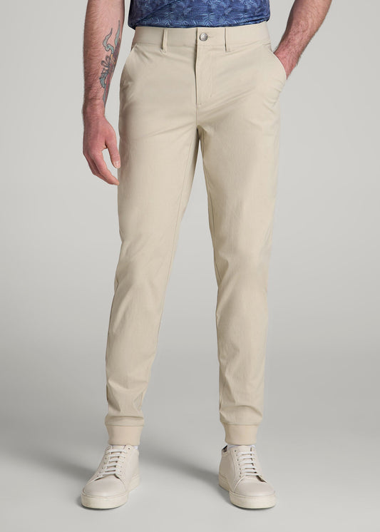 Traveler Joggers for Tall Men in Stone