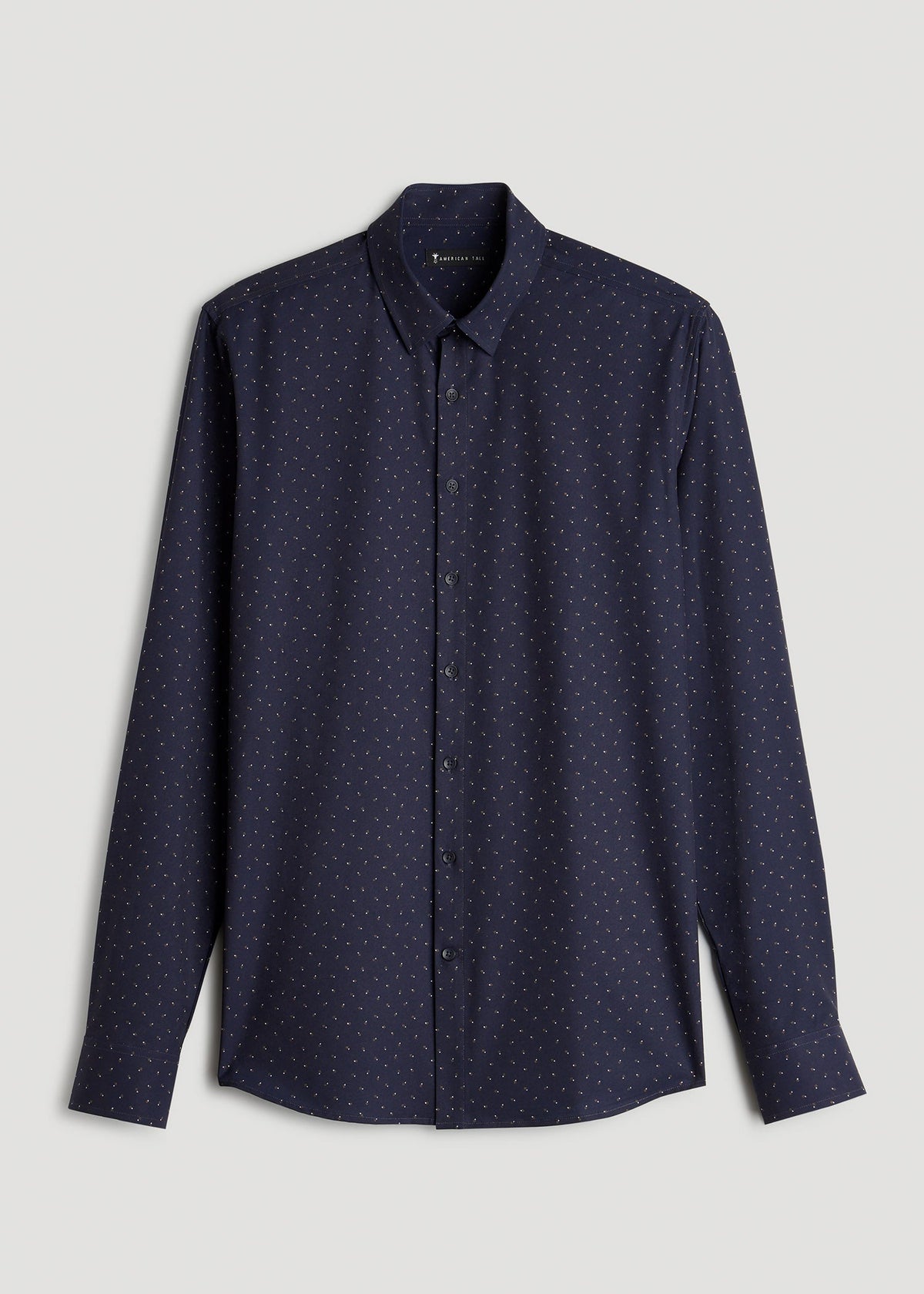 Traveler Stretch Dress Shirt in Dark Blue Floral