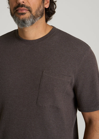 Waffle Lounge Top for Tall Men in Espresso