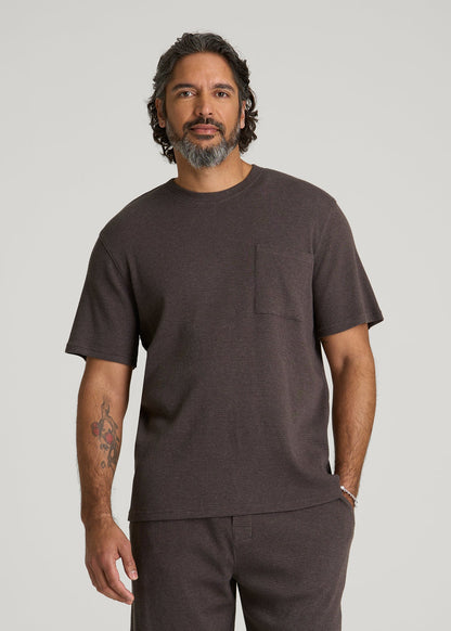 Waffle Lounge Top for Tall Men in Espresso