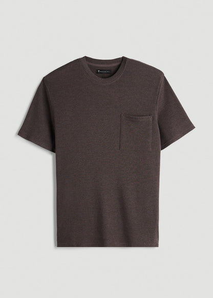 Waffle Lounge Top for Tall Men in Espresso