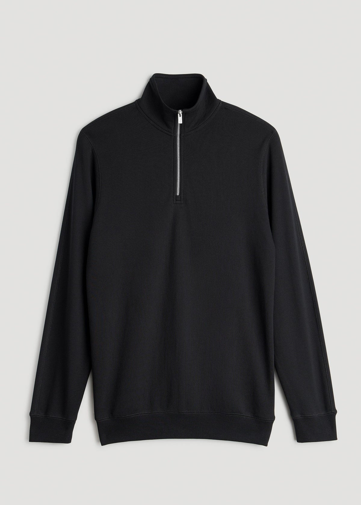 Wearever 2.0 French Terry Quarter-Zip Sweatshirt for Tall Men in Black