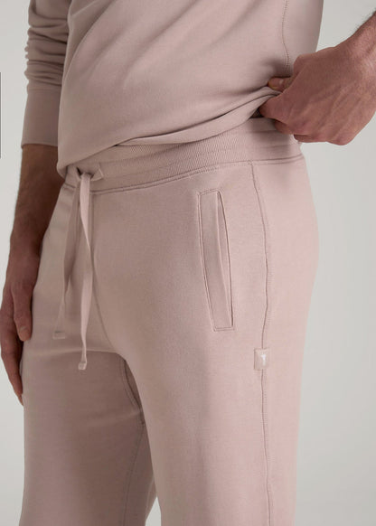 Wearever 2.0 French Terry Joggers for Tall Men in Desert Rose
