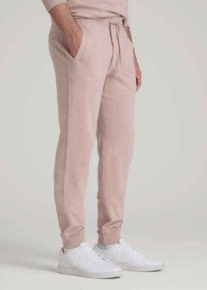 Wearever 2.0 French Terry Joggers for Tall Men in Desert Rose
