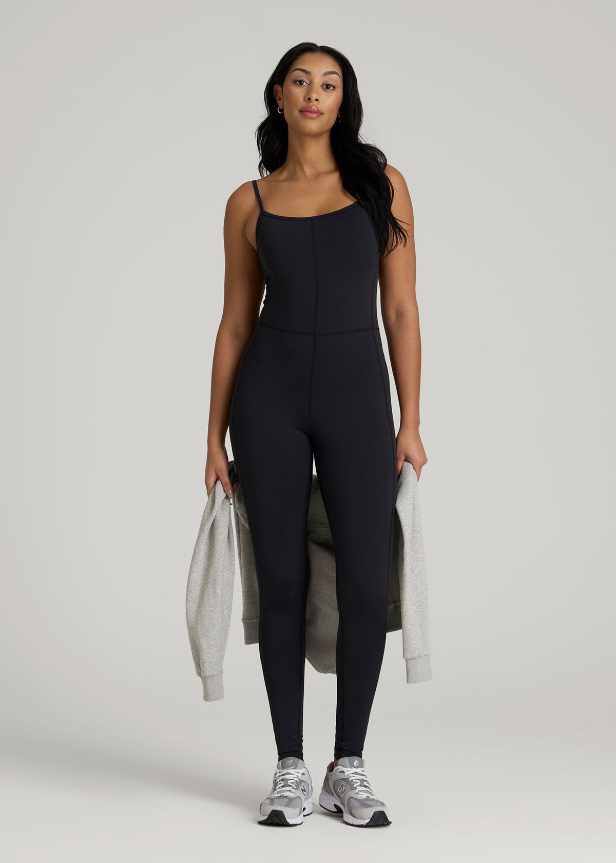Balance Spaghetti Strap Jumpsuit for Tall Women in Black