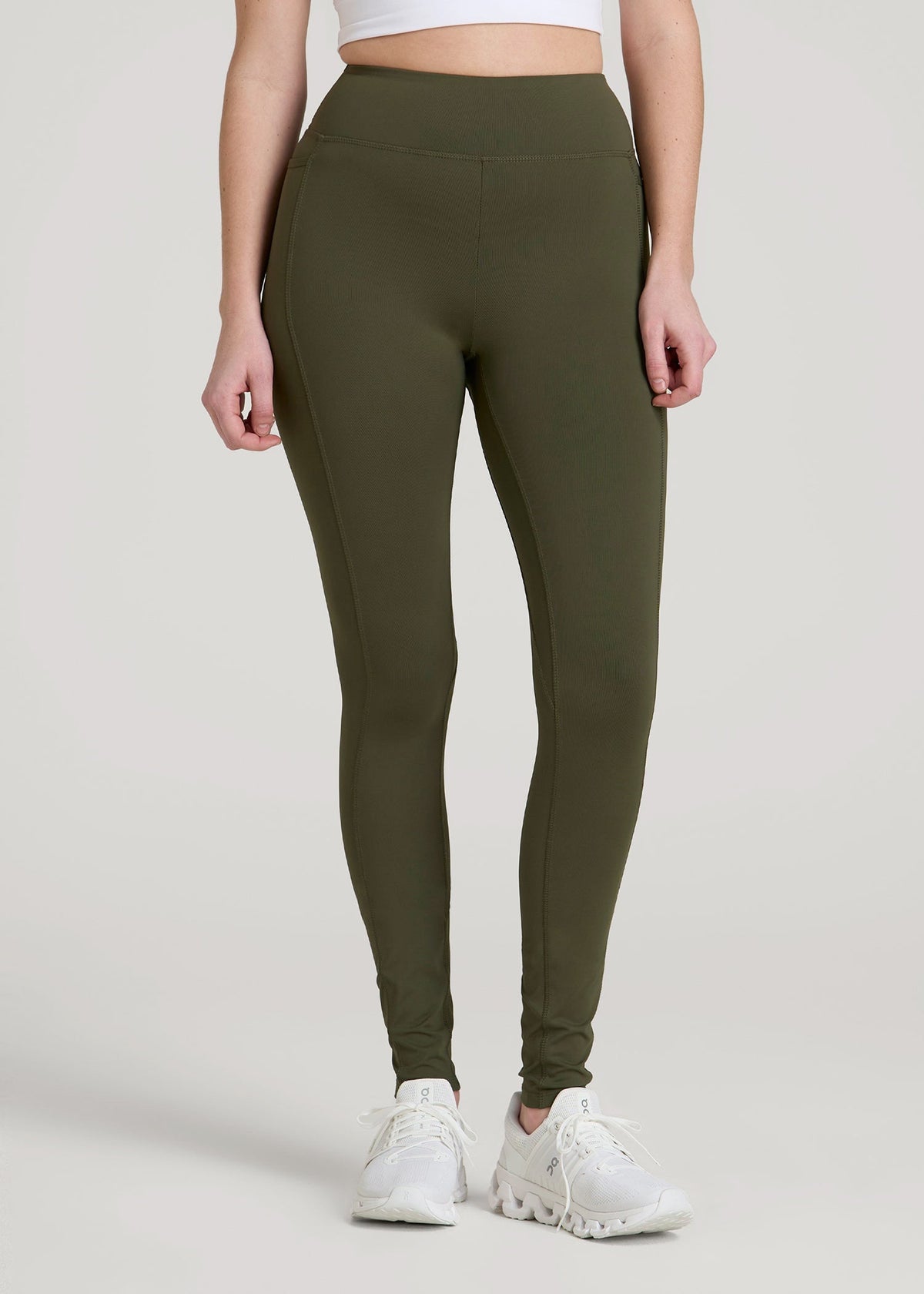 Bella Outer-Pocket Leggings for Tall Women in Forest Night