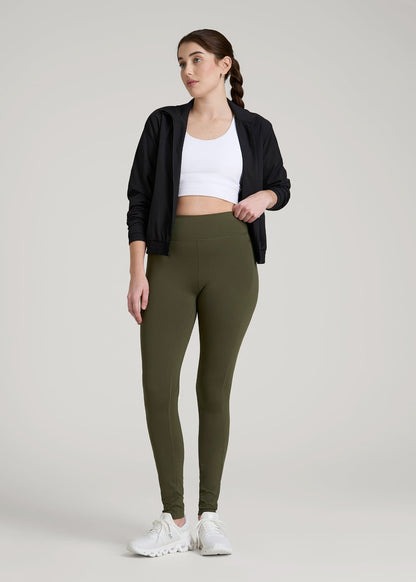 Bella Outer-Pocket Leggings for Tall Women in Forest Night