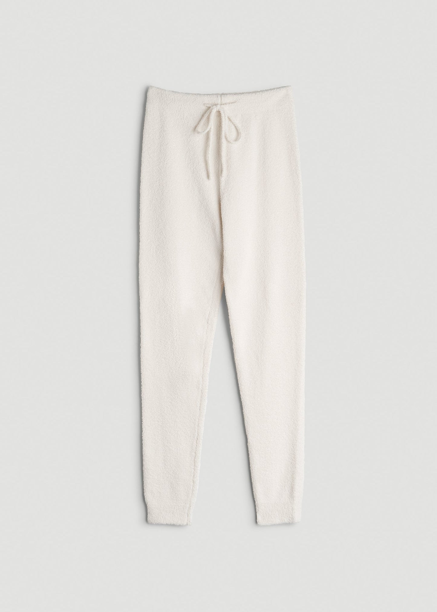 Chenille Leggings for Tall Women in White Alyssum