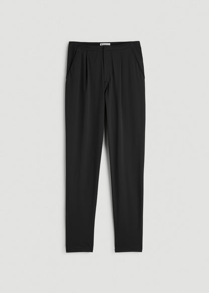 Commuter Pleated Jogger Pant for Tall Women in Black