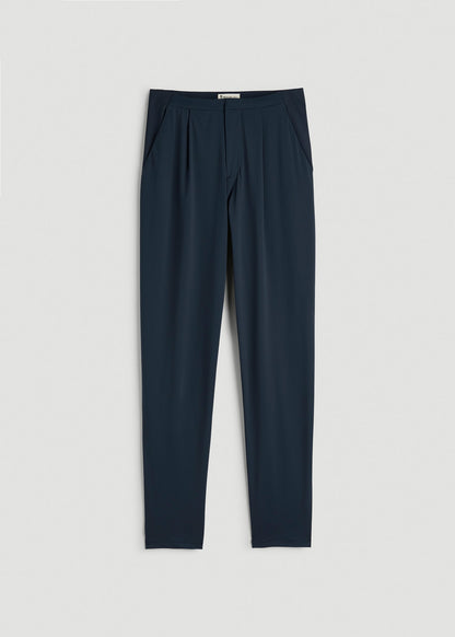 Commuter Pleated Jogger Pant in for Tall Women Navy