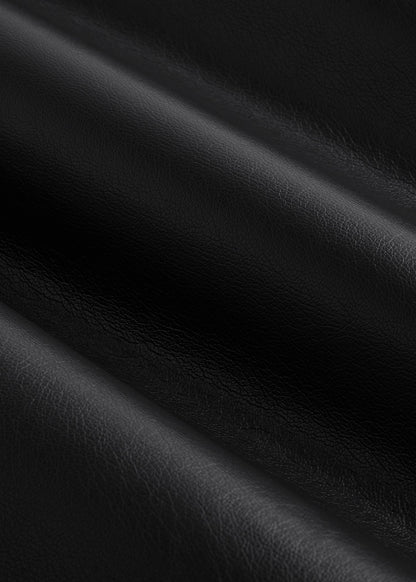 True Touch Leather Pencil Skirt for Tall Women in Black