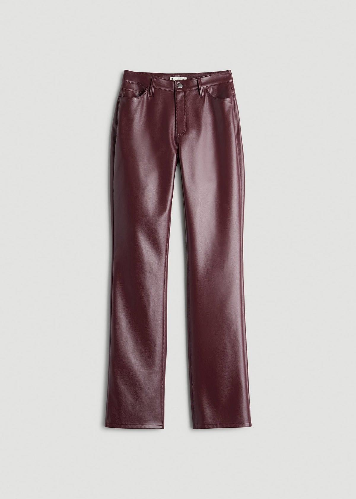 True Touch Leather Straight Leg Pants for Tall Women in Port Royale