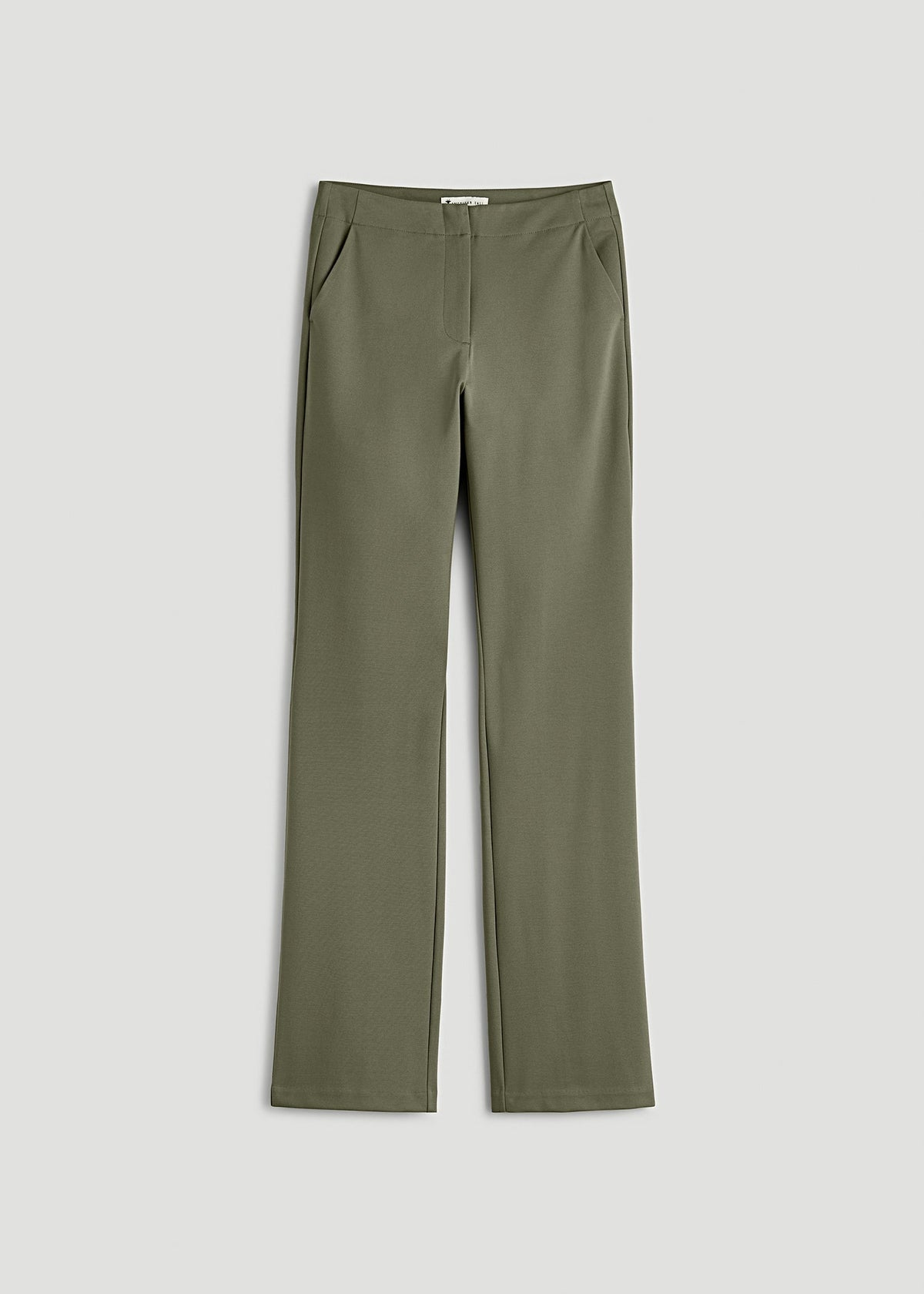Freedom Flex Slim Straight Leg Dress Pants for Tall Women in Olive