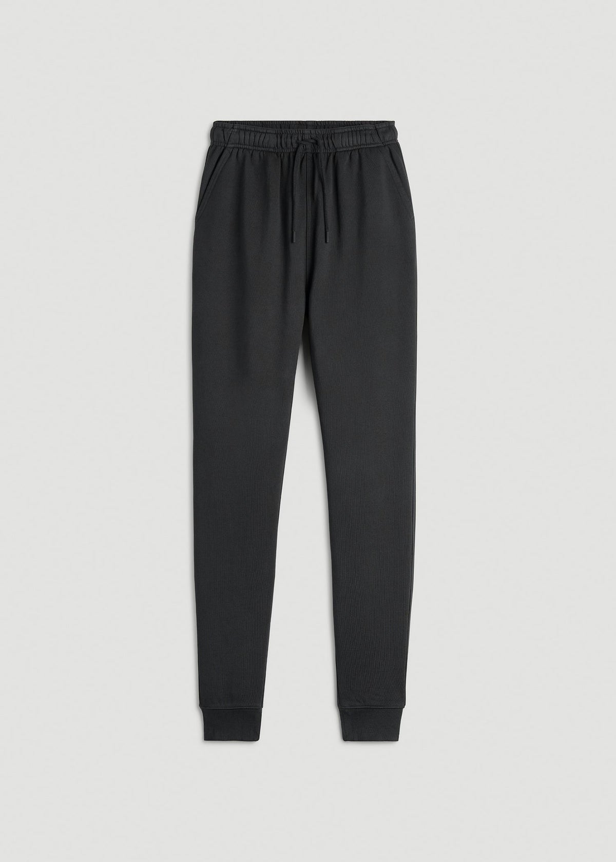 Garment Dyed Joggers for Tall Women in Washed Black