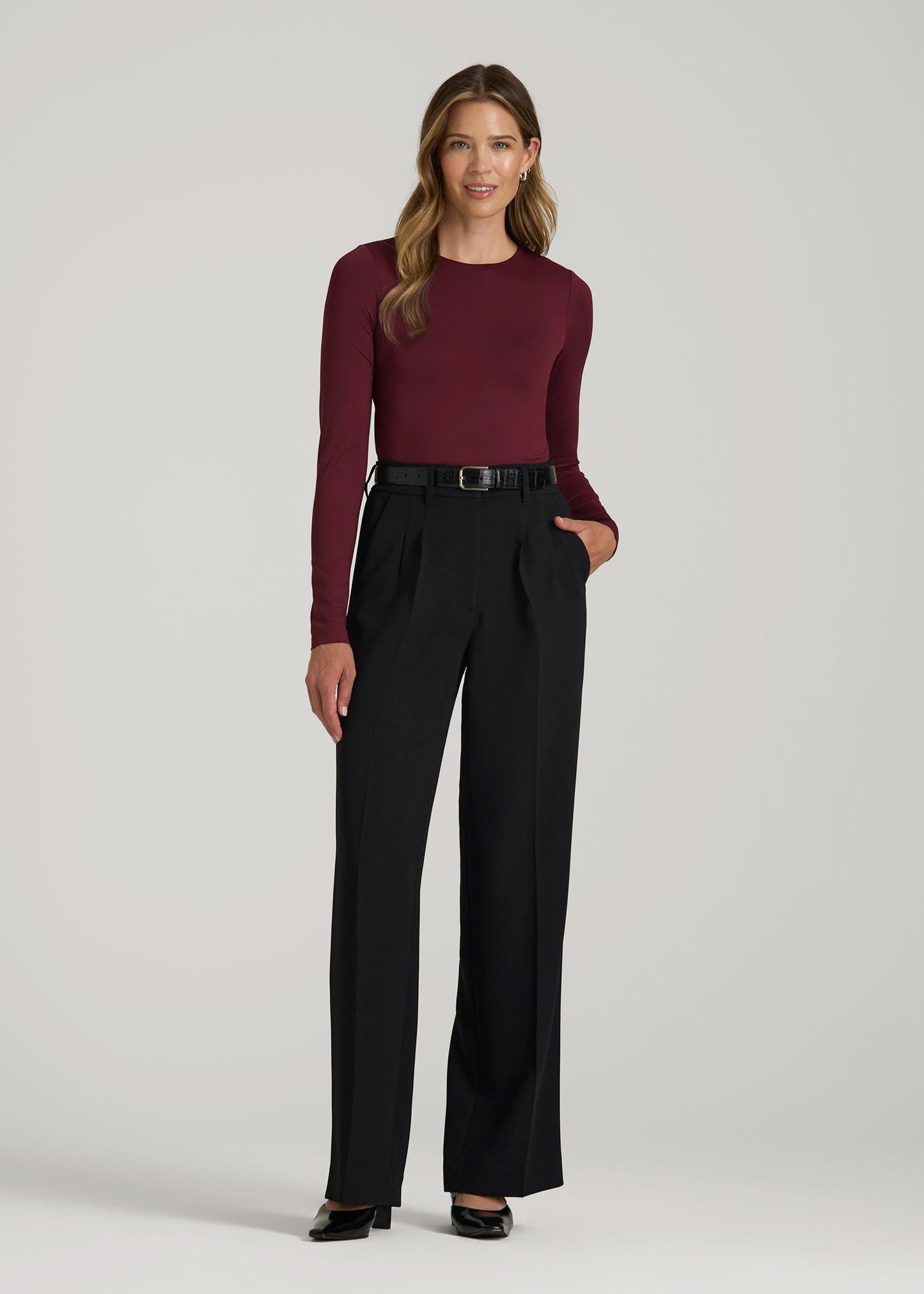Long Sleeve Bodysuit for Tall Women in Port Royale