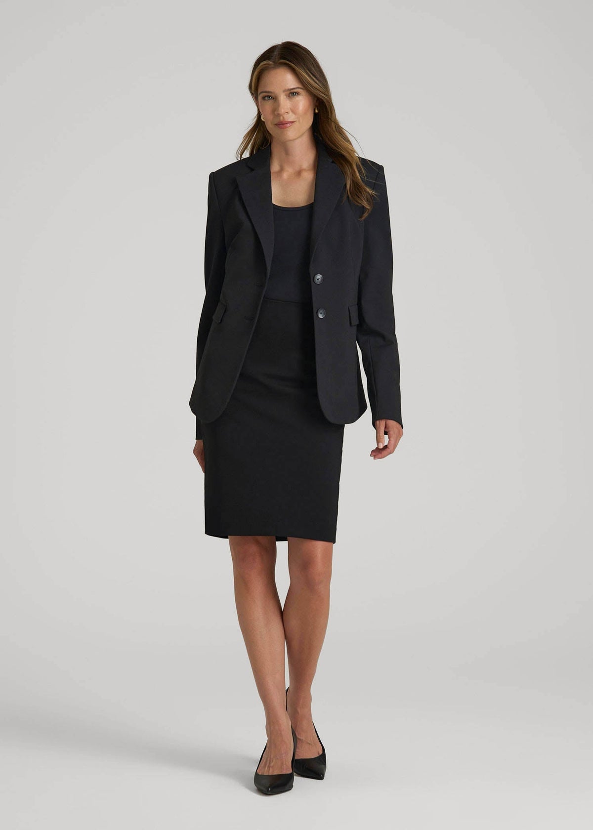 Freedom Flex Pencil Skirt for Tall Women in Black