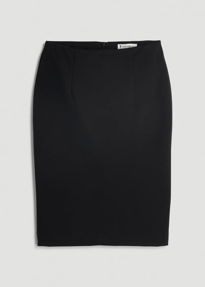 Freedom Flex Pencil Skirt for Tall Women in Black