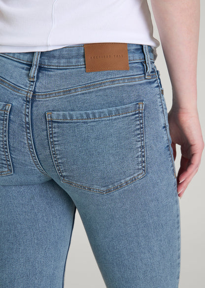 Sarah Mid-Rise Skinny Jeans for Tall Women in Perfect Blue