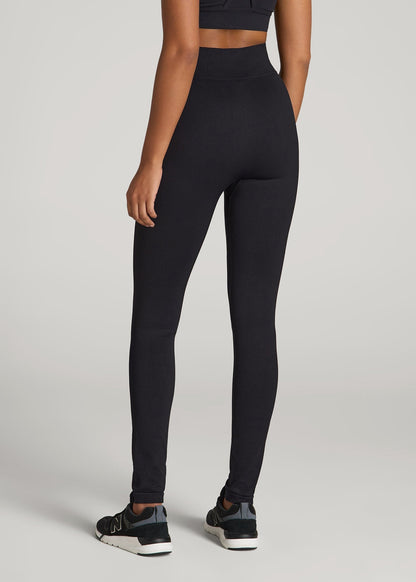 Seamless Leggings for Tall Women in Black