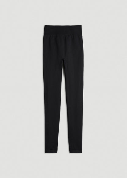 Seamless Leggings for Tall Women in Black