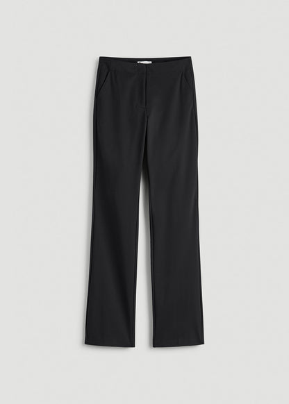 Freedom Flex Slim Straight Leg Dress Pants for Tall Women in Black