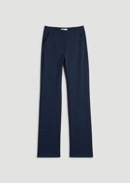 Freedom Flex Slim Straight Leg Dress Pants for Tall Women in Navy
