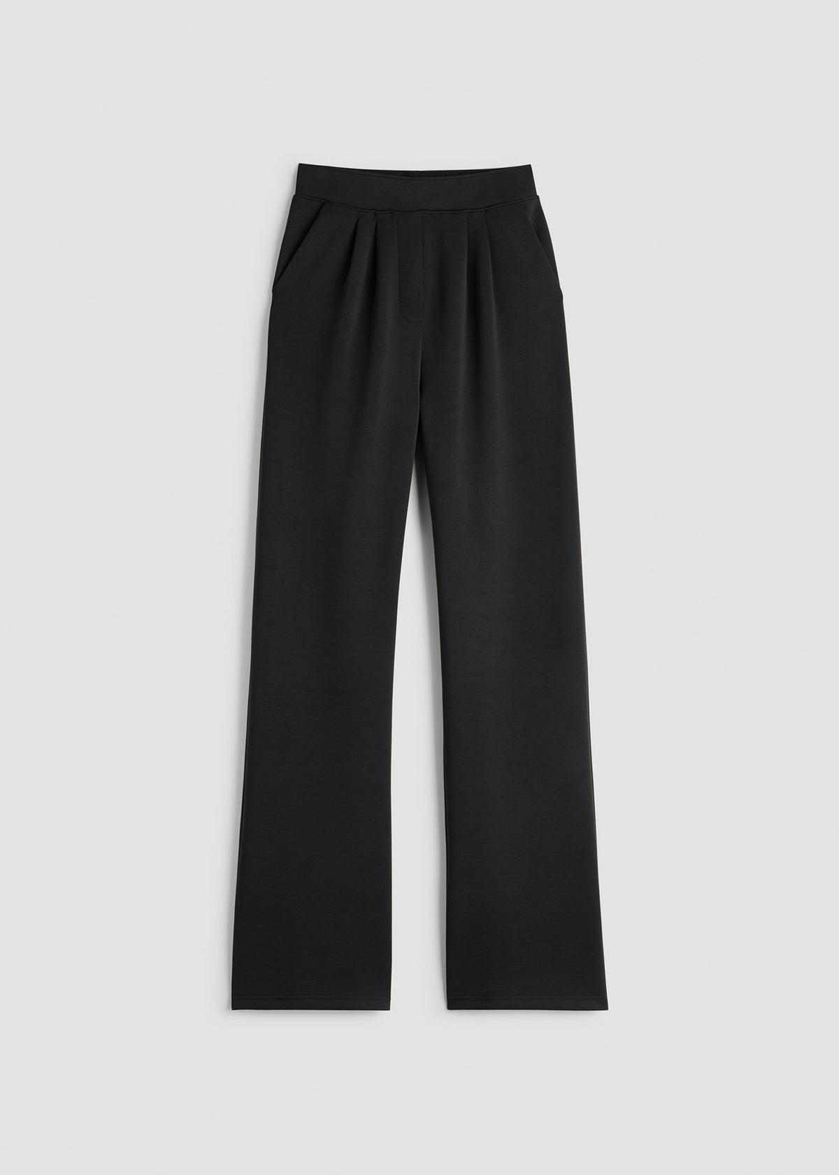 Soft Motion Pleated Wide Leg Pant for Tall Women in Black