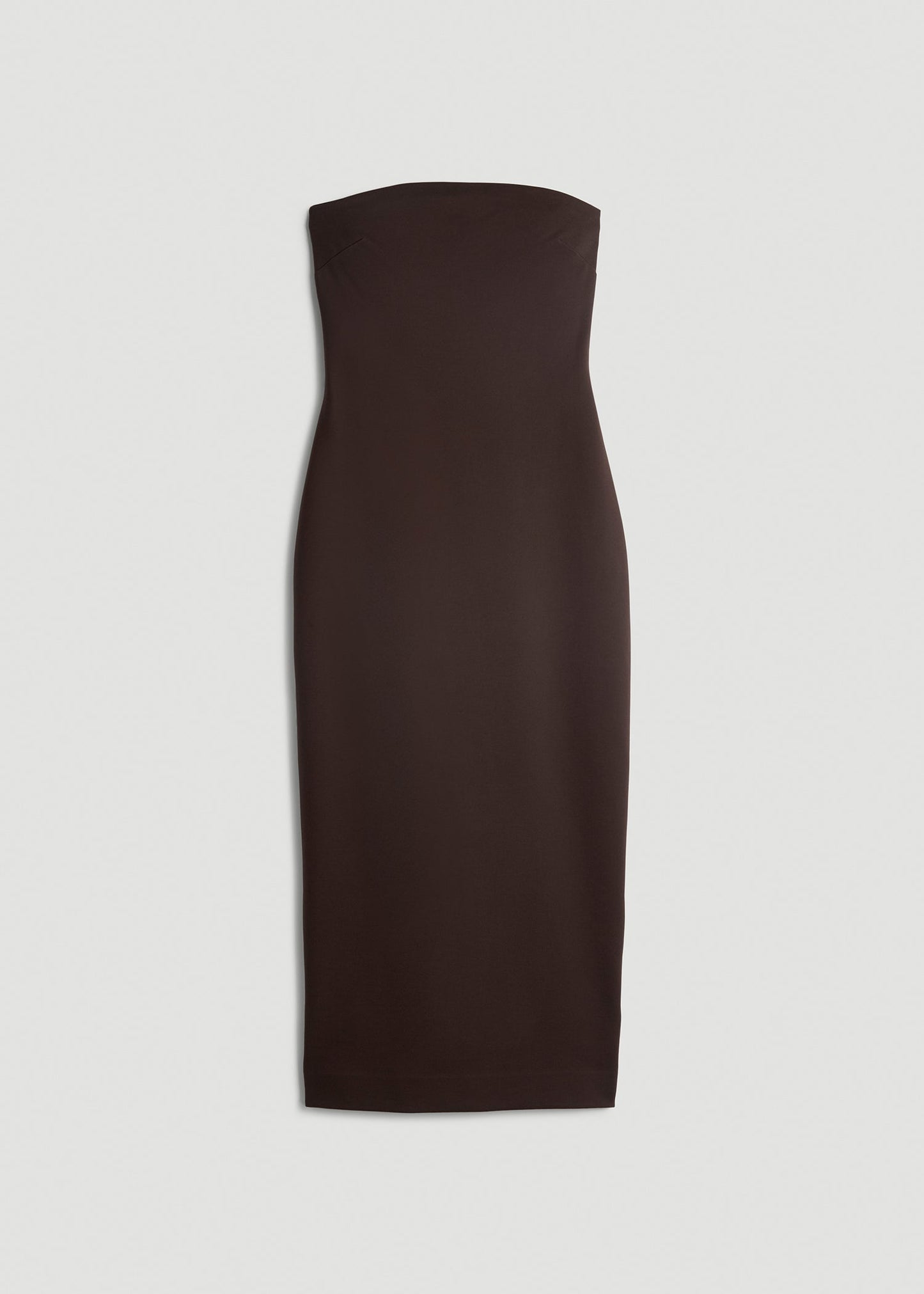 Flex Ponte Fitted Bustier Dress for Tall Women in Espresso