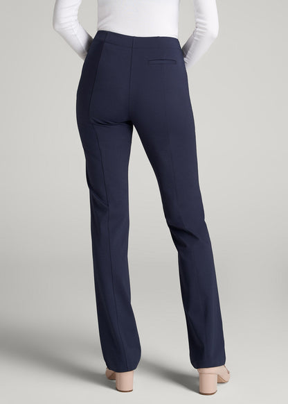 Freedom Flex Slim Straight Leg Dress Pants for Tall Women in Navy