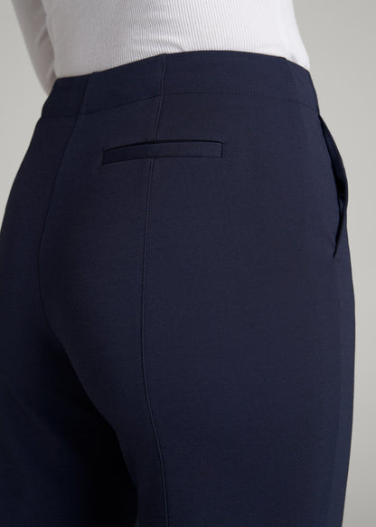 Freedom Flex Slim Straight Leg Dress Pants for Tall Women in Navy