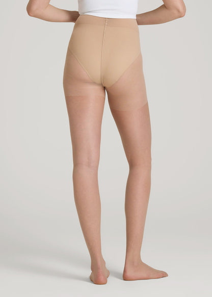 Ultra Sheer Pantyhose for Tall Women in Linen