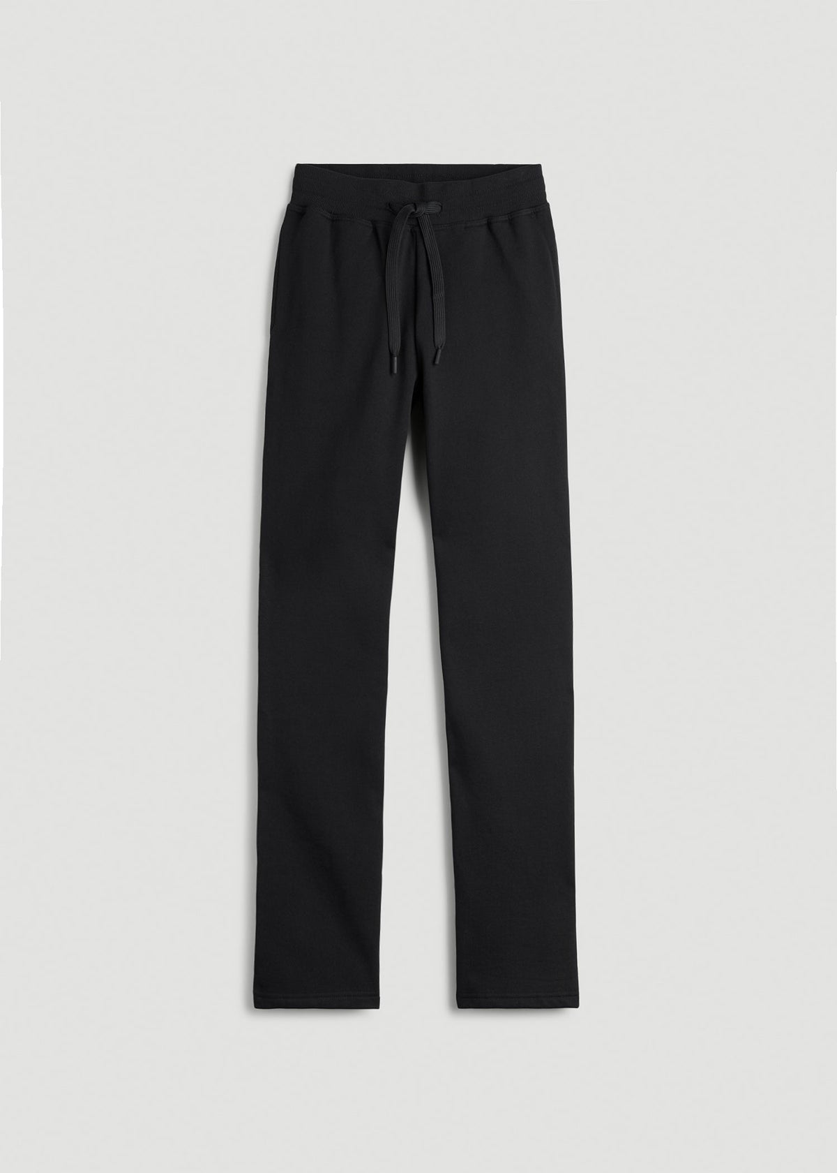 Wearever Fleece Open-Bottom Sweatpants for Tall Women in Black
