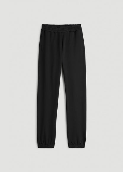 Wearever Fleece Relaxed Sweatpants for Tall Women in Black