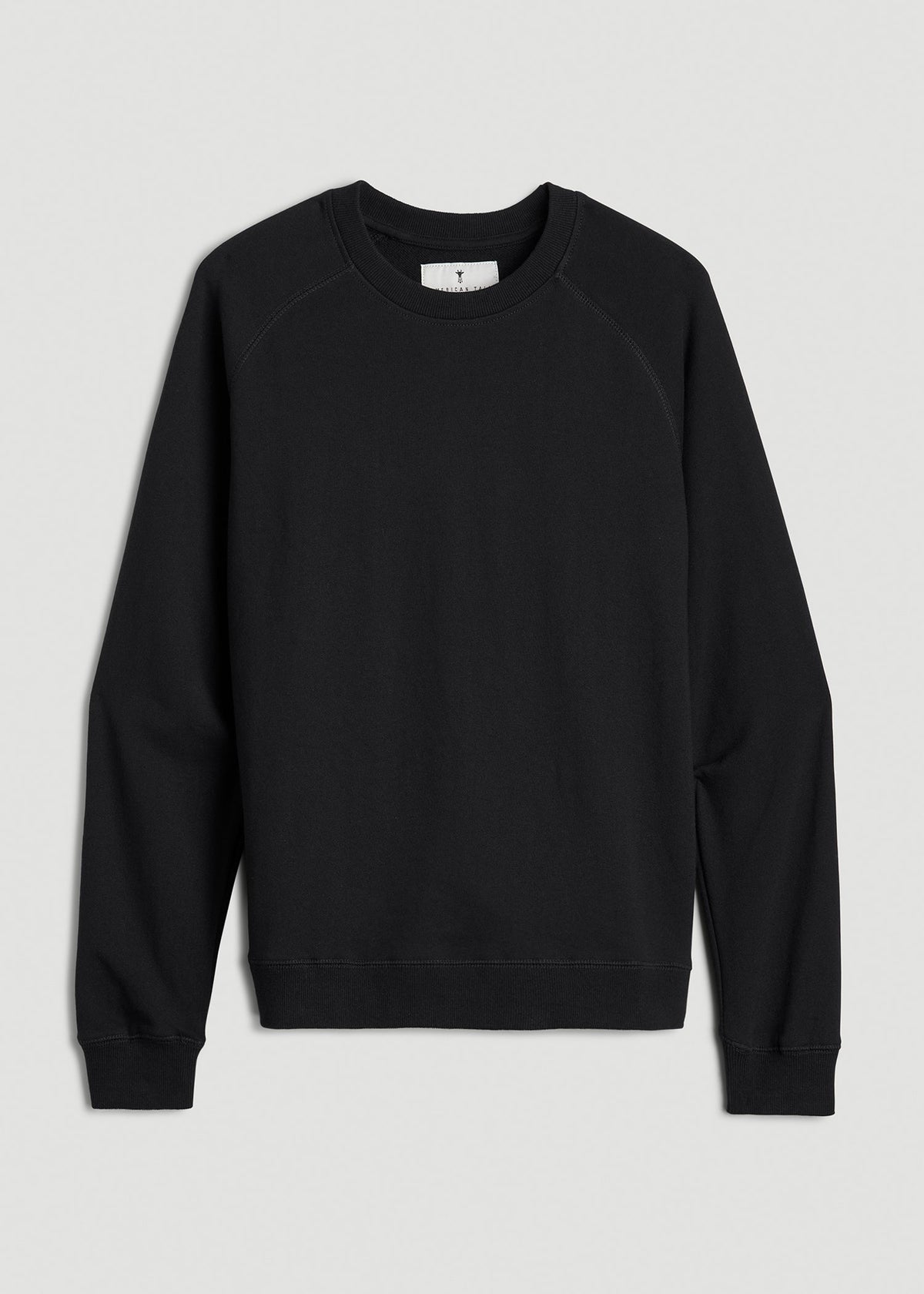 Wearever French Terry Crewneck Sweatshirt for Tall Women in Black