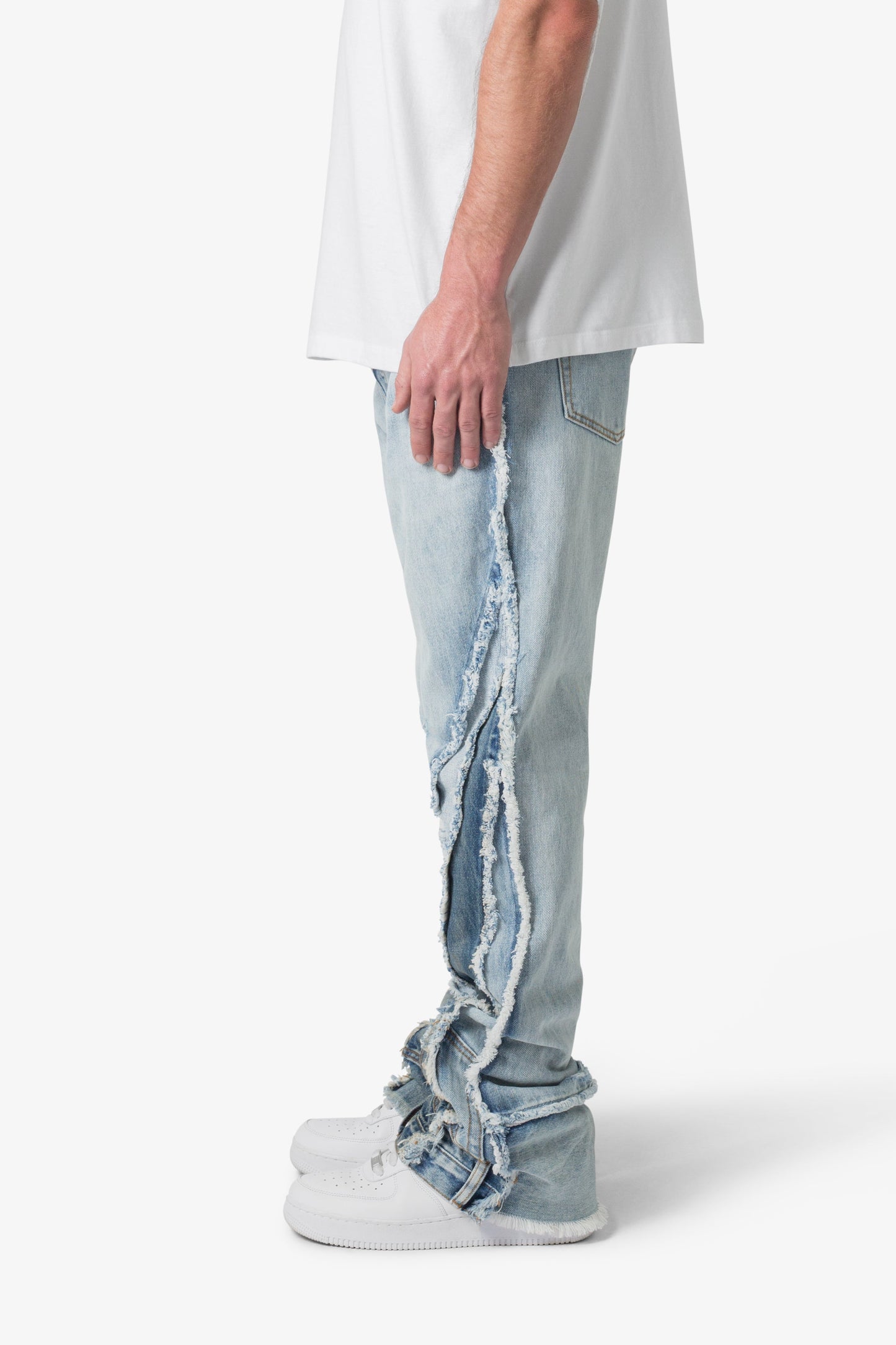 B373 Patch Flare Denim - Light Blue