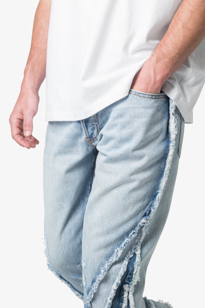 B373 Patch Flare Denim - Light Blue