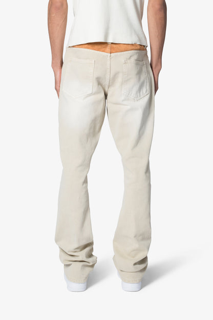 B375 Flare Denim - Light Tan