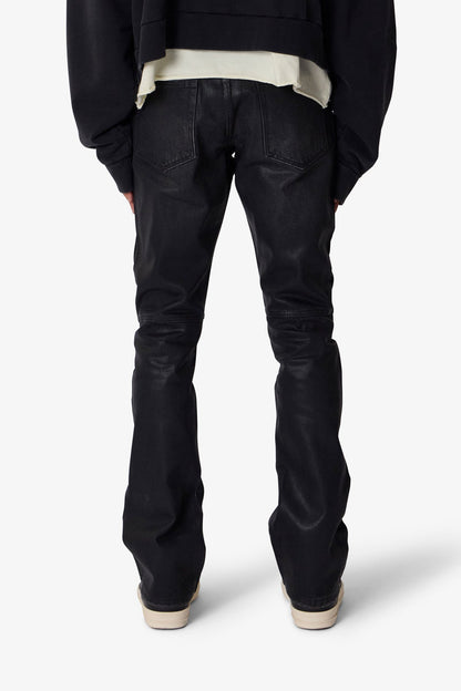 B729 Waxed Denim - Black