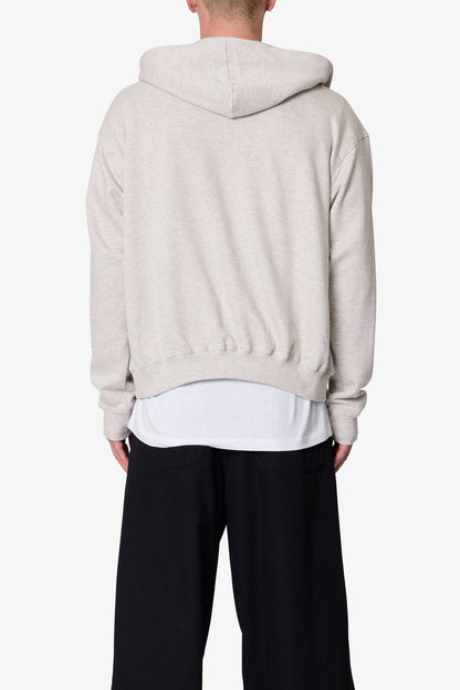 Basic Grey Zip Up Hoodie
