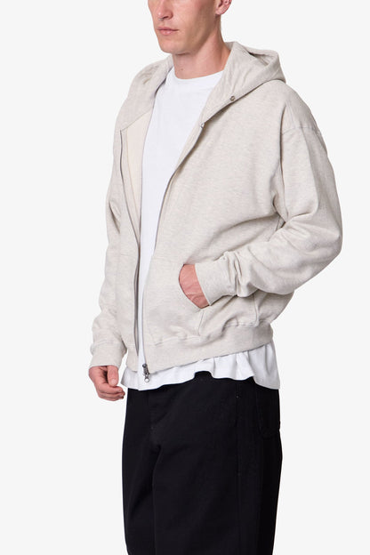 Basic Grey Zip Up Hoodie