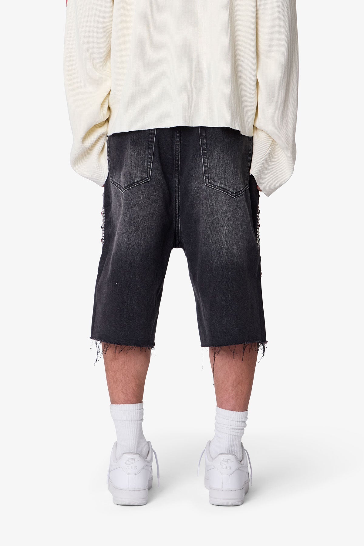 Baggy Mojave Denim Shorts - Black