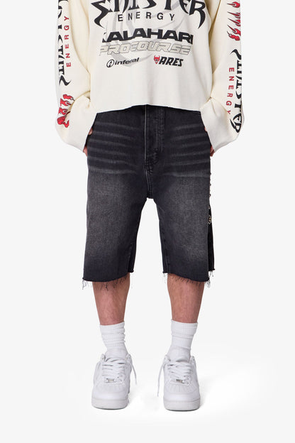 Baggy Mojave Denim Shorts - Black