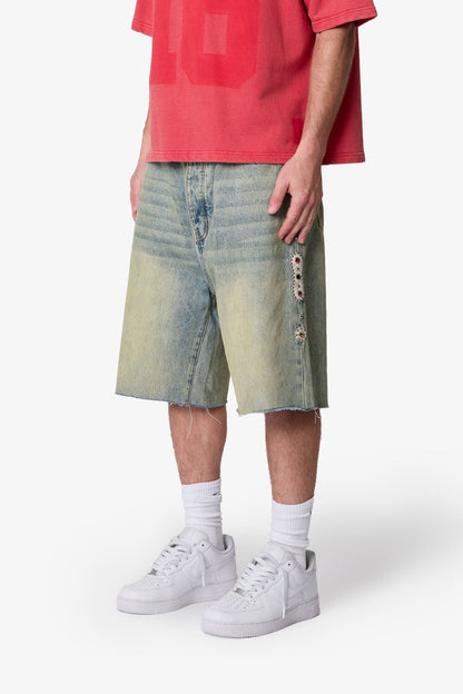 Baggy Mojave Denim Shorts - Blue