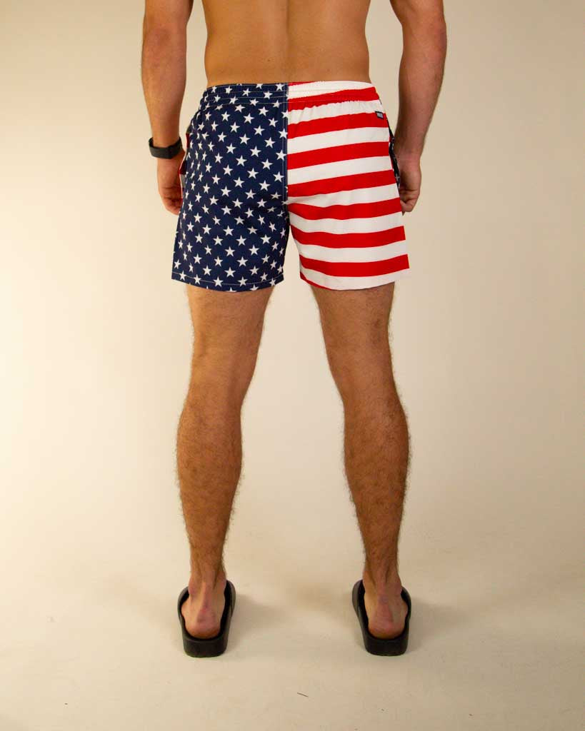 Men's USA Swim Trunks