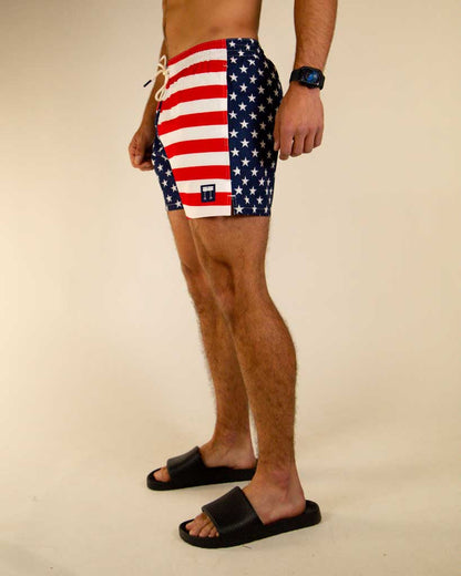 Men's USA Swim Trunks